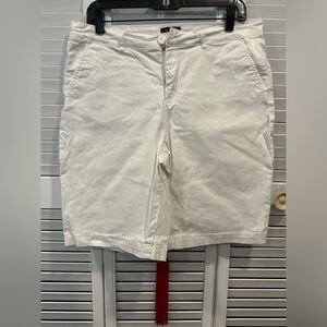 Solid white NYDJ Jean shorts five pocket size 12